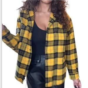 NWT Plaid Unisex Sz. Med. Quality Cotton Boutique Flannel Shirt